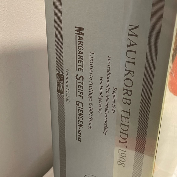 Steiff Muzzle Teddy Bear 1990 - Replica - Picture 10 of 10